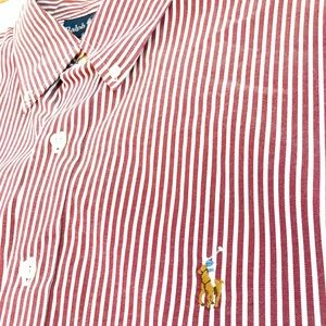 Vintage Ralph Lauren Polo Men’s Striped Button Down Dress Shirt